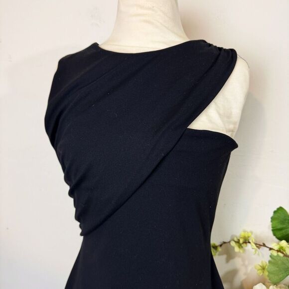 SUSANA MONACO asymmetric hearts dress | large | mini | black | anthropologie - Picture 4 of 13